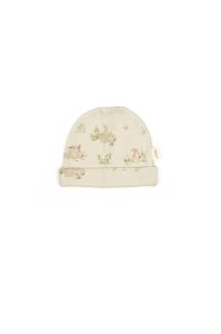 Set de 3 caciulite pentru nou nascut, 100% bumbac organic, Rabbit, BabyCosy