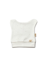 Set de 3 caciulite pentru nou nascut, 100% bumbac organic, TeddyBear, BabyCosy