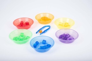 Set de 6 boluri translucide colorate pentru activitati senzoriale - Img 2