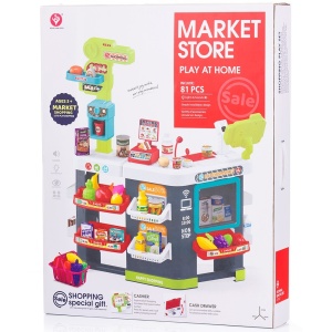 Set jucarie Chipolino Supermarket 87 cm cu lumini, sunete si 81 accesorii - Img 14