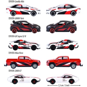 Set Majorette Toyota Racing cu 5 masinute - Img 3