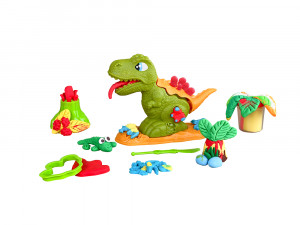 Set plastilina, accesorii si jucarie pentru modelaj Lovin - Dino Max - Img 3