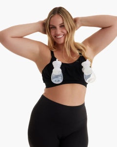 Sutien alaptare Momcozy pentru pompa de san Hands-free YN08 Black 2XL - Img 3