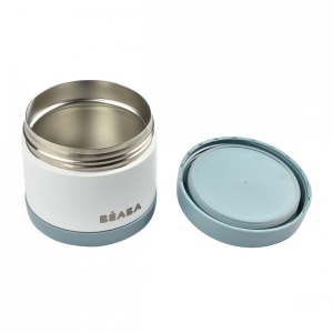 Termos alimente Beaba Thermo-Portion 500 ml White Blue - Img 2