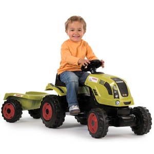 Tractor cu pedale si remorca Smoby Claas Farmer XL - Img 6