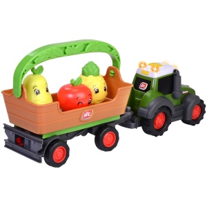 Tractor Simba ABC Freddy Fruit Trailer 30 cm cu lumini, sunete, remorca si figurine - Img 2
