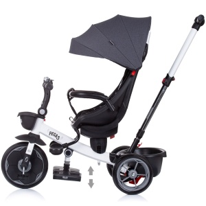 Tricicleta Chipolino Pegas cu sezut reversibil anthracite - Img 4
