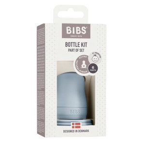 BIBS - Kit pentru set complet biberon din sticla anticolici, Baby Blue - Img 2