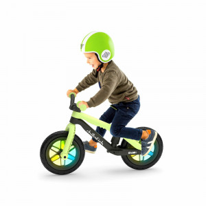 Bicicleta de echilibru, Chillafish, BMXie Glow, Cu spite luminoase, Cu sa reglabila, Greutatate 3.8 Kg, 12 inch, Pentru 2 - 5 ani, Pistachio - Img 10