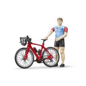 Bruder - Figurina Ciclist Cu Bicicleta De Curse - Img 4
