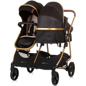 Carucior gemeni Chipolino Duo Smart 2 in 1 obsidian gold - Img 5