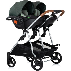 Carucior gemeni Chipolino Duo Smart 3 in 1 basil - Img 11