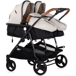 Carucior gemeni Chipolino Duo Smart 3 in 1 biscotta - Img 2