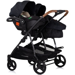 Carucior gemeni Chipolino Duo Smart 3 in 1 blackberry - Img 10
