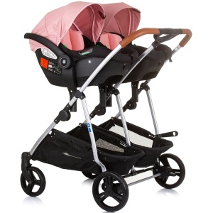 Carucior gemeni Chipolino Duo Smart 3 in 1 flamingo - Img 11