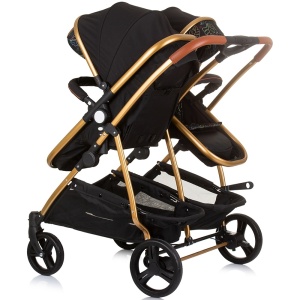 Carucior gemeni Chipolino Duo Smart 3 in 1 obsidian leaves - Img 4