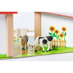 Ferma din lemn Eichhorn 51x36x17 cm cu 20 accesorii - Img 8