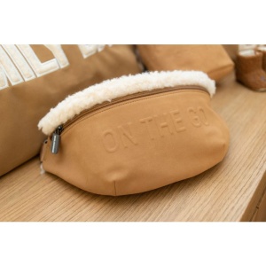 Geanta Childhome Banana On The Go aspect piele intoarsa Bej - Img 4