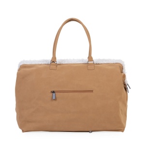 Geanta de infasat Childhome Mommy Bag, aspect piele intoarsa Bej - Img 2