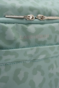 Geantă pentru scutece și accesorii bebe, SnapPack, Carry Bliss, verde leo print - Img 4
