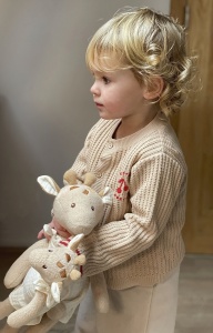 Girafa Leoni din bumbac organic, Egmont Toys - Img 4