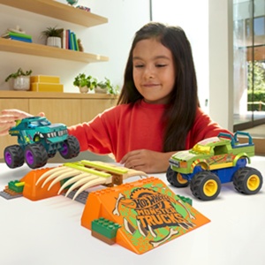 HOT WHEELS MONSTER TRUCK MEGA BLOKS SET MEGA WREX - Img 3