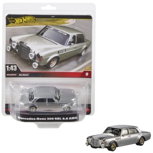 HOT WHEELS PREMIUM REAL RIDERS MASINUTA METALICA MERCEDES BENZ 300 SEL 6.8 AMG SCARA 1:43 - Img 3
