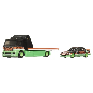 HOT WHEELS TRANSPORTATOR FLEET STREET CU MASINUTA HONDA ACCORD 96 SCARA 1:64 - Img 3