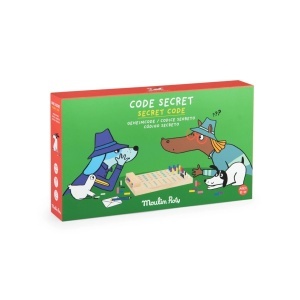 Joc logic din lemn Coduri secrete, Moulin Roty - Img 1