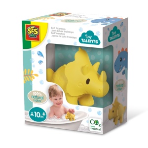 Jucarie de baie copii - Triceratops - 100% cauciuc natural - Img 1