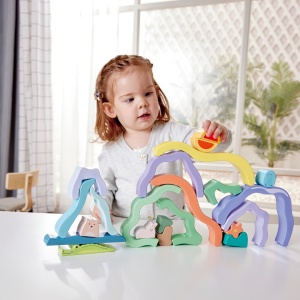 Jucarie din lemn de stivuit pentru copii - Natura - Img 4