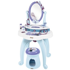 Jucarie Smoby Masuta de machiaj Frozen Hairdresser 2 in 1 - Img 1