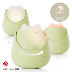 Lampa de veghe Nosiboo Zigg antrenor de somn pentru copii cu lumina rosie si temporizator Sage - Img 2
