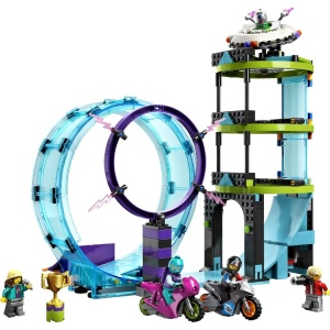 LEGO CITY PROVOCAREA SUPREMA DE CASCADORII PE MOTOCICLETA 60361 - Img 2