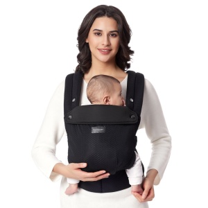 Marsupiu nou nascut Momcozy Air Mesh Black