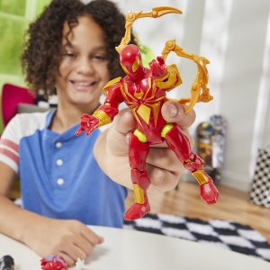 MARVEL AVENGERS MIX MASHERS FIGURINA IRON SPIDER CU ACCESORII 12CM - Img 4