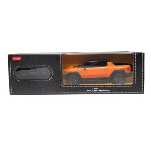 MASINA CU TELECOMANDA HUMMER EV PORTOCALIU CU SCARA 1 LA 24