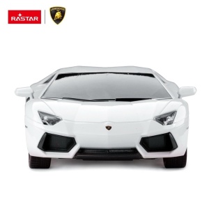 MASINA CU TELECOMANDA LAMBORGHINI AVENTADOR ALB CU SCARA 1 LA 24 - Img 2
