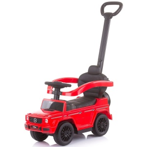 Masinuta de impins Chipolino Mercedes G350 red cu maner si copertina - Img 2