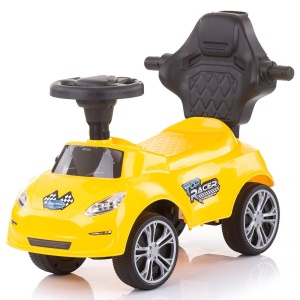 Masinuta de impins Chipolino Turbo yellow cu maner - Img 2