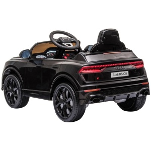 Masinuta electrica Chipolino Audi RS Q8 cu scaun din piele si roti EVA black - Img 4