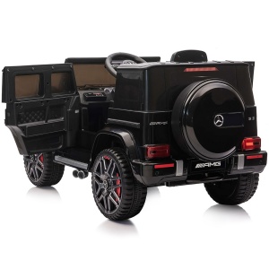 Masinuta electrica Chipolino SUV Mercedes G63 AMG cu scaun din piele si roti EVA black - Img 6