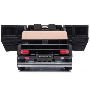 Masinuta electrica Chipolino SUV Mercedes Maybach G650 black cu scaun din piele si roti EVA - Img 6