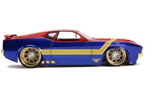 MASINUTA METALICA CAPTAIN MARVEL 1973 FORD MUSTANG MACH 1 SCARA 1 LA 24 - Img 7