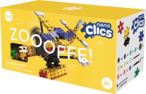 Nano Clics Pentru construit vehicule 250 piese, Clicformers - Img 1