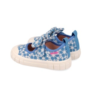 Pantofiori canvas pentru copii Garvalin 262383, azul - Img 3