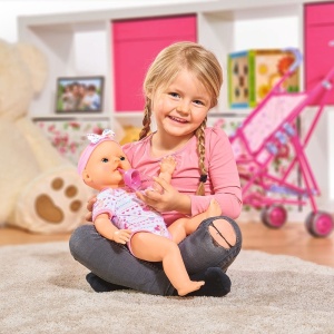 Papusa Simba New Born Baby, Baby Doll 43 cm cu accesorii - Img 3