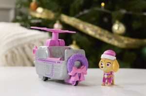 PATRULA CATELUSILOR VEHICUL SI FIGURINA SKYE CU ACCESORII DE CRACIUN - Img 4