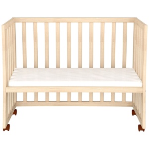 Patut copii din lemn co-sleeper Hubners Eva 94x46 cm natur - Img 7