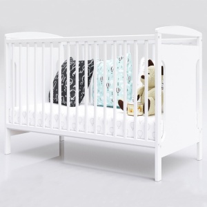 Patut copii din lemn Hubners Karly 120x60 cm alb - Img 4